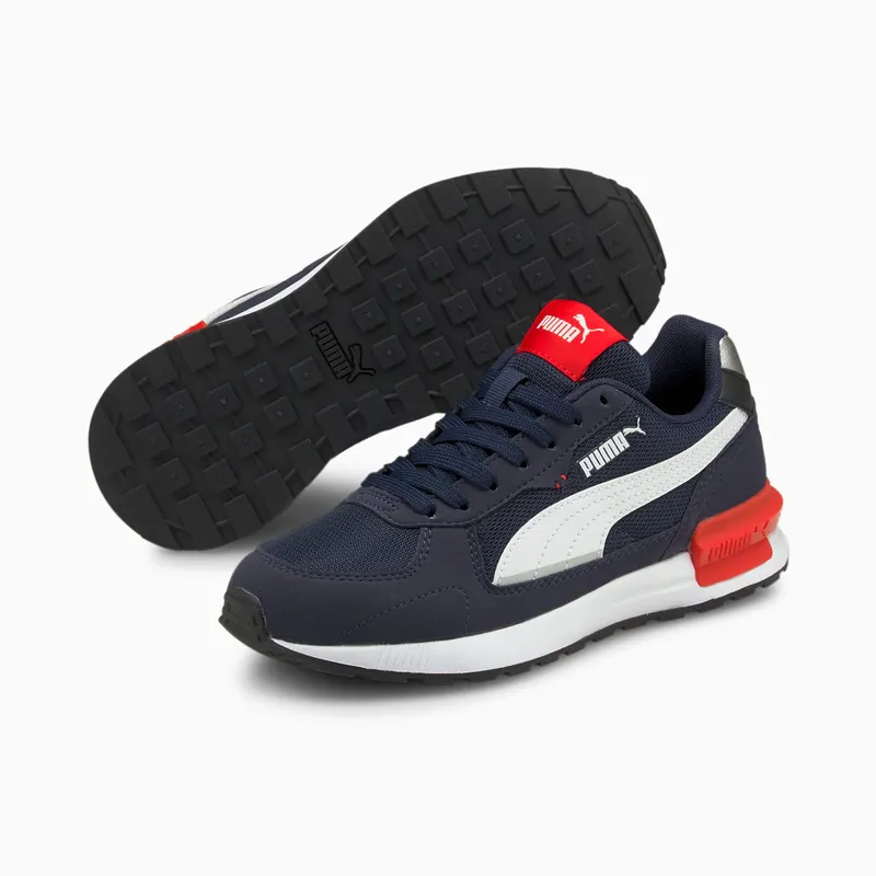 PUMA Graviton Youth Peacoat/White/High Risk Red (381987-04)