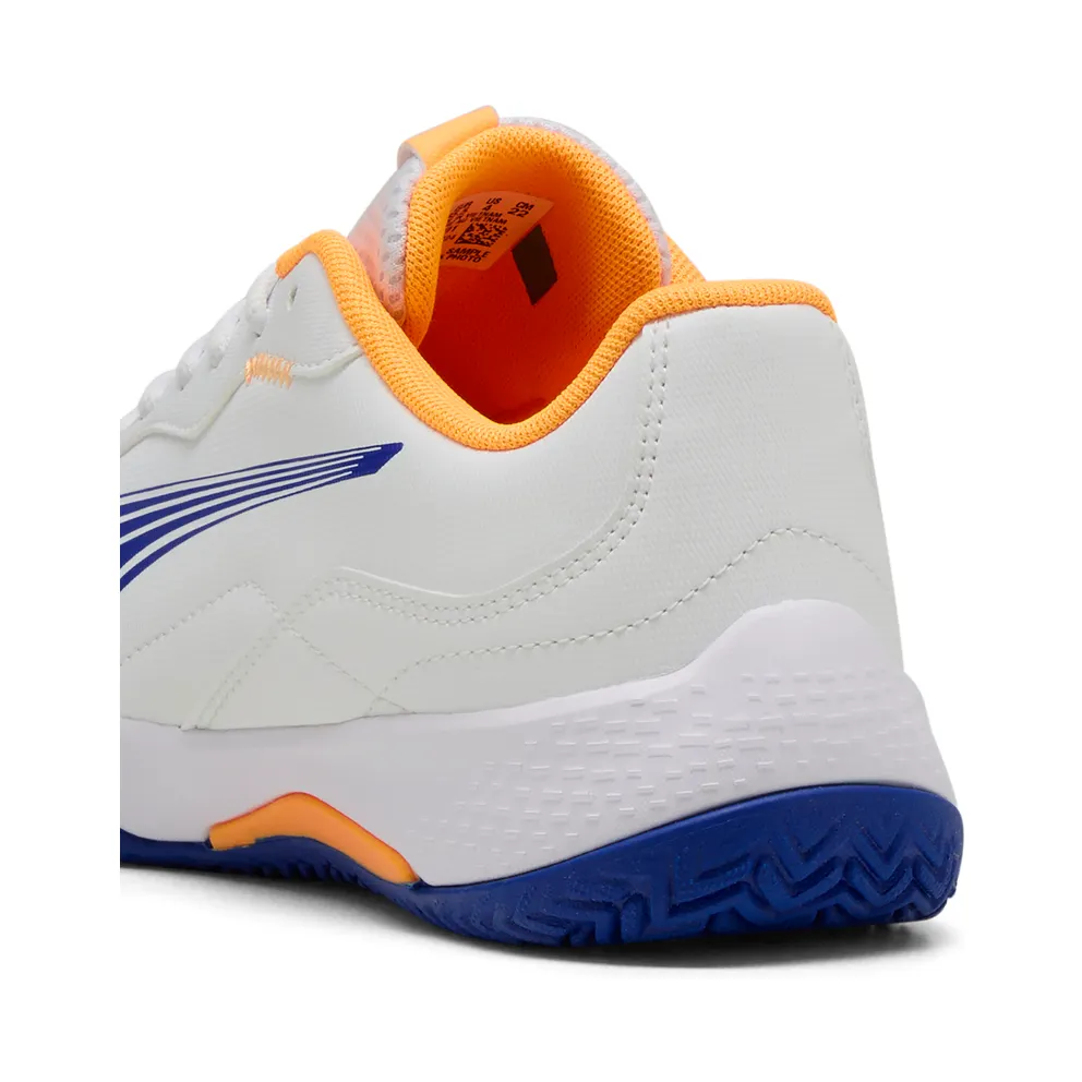 Puma NOVA Smash “Puma White / Vivid Blue / Safe Lake / Heat Fire” (108292_01)