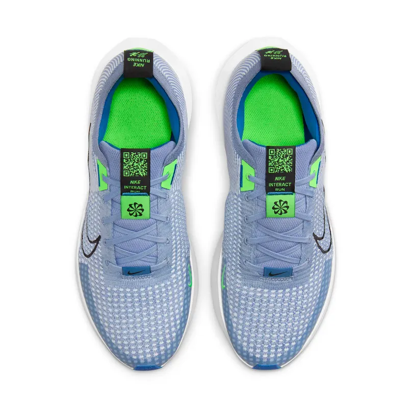 Nike Interact Run Ashen Slate Football Grey Star Blue Black (FD2291-401)