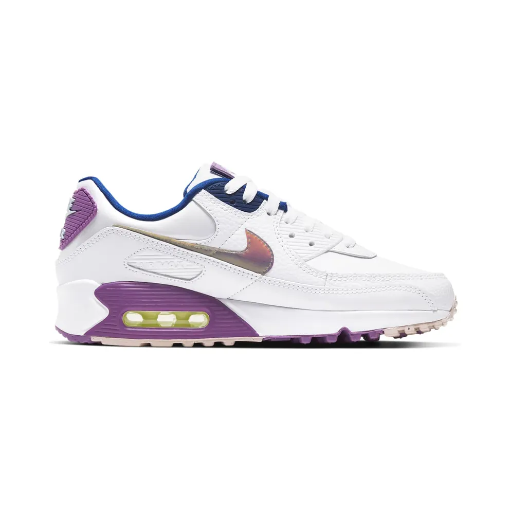 Nike Air Max 90 Easter (2020) (W) White/Multi-Color-Purple Nebula (CJ0623-100)