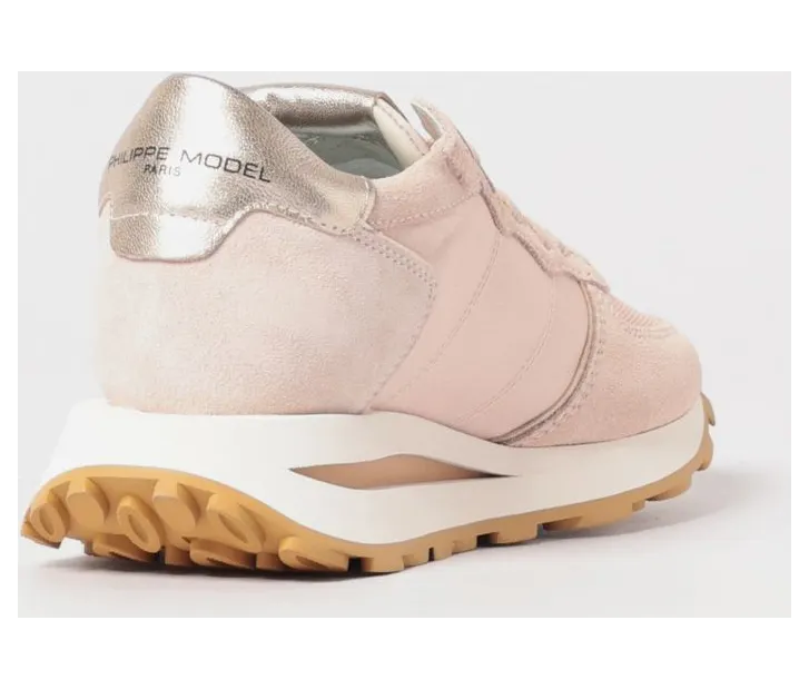 Philippe Model Tropez Haute Suede Sneakers Nude (TKLDW035) (2)