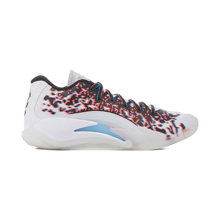 Jordan Zion 3 3D Football Grey/Black/Flash Crimson/Chlorine Blue “White” (FZ1318)