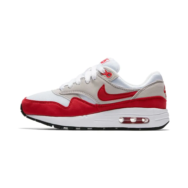Nike Air Max 1 Air Max Day Red 2017 (GS) “White / Neutral Grey / Black / University Red” (827657-101)