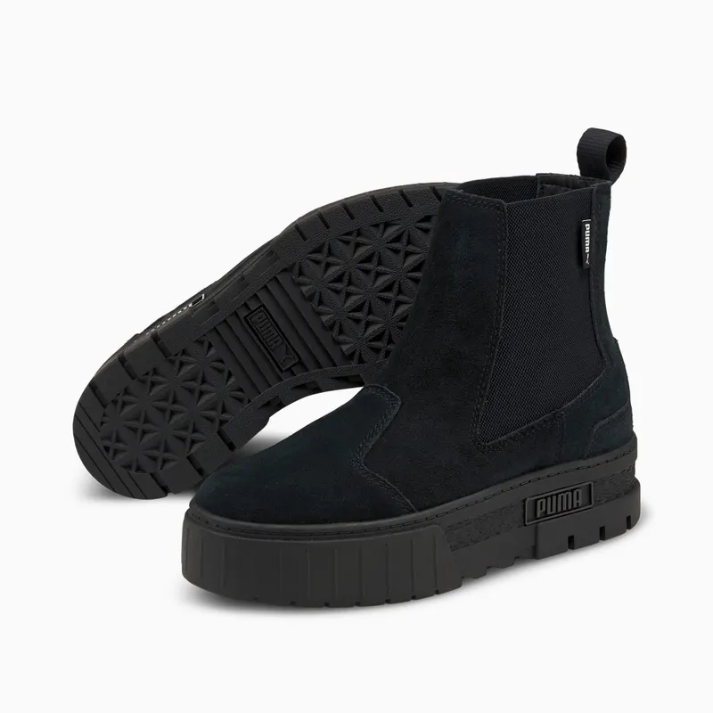 Puma Mayze Chelsea Suede Shoes Black (382829-01)