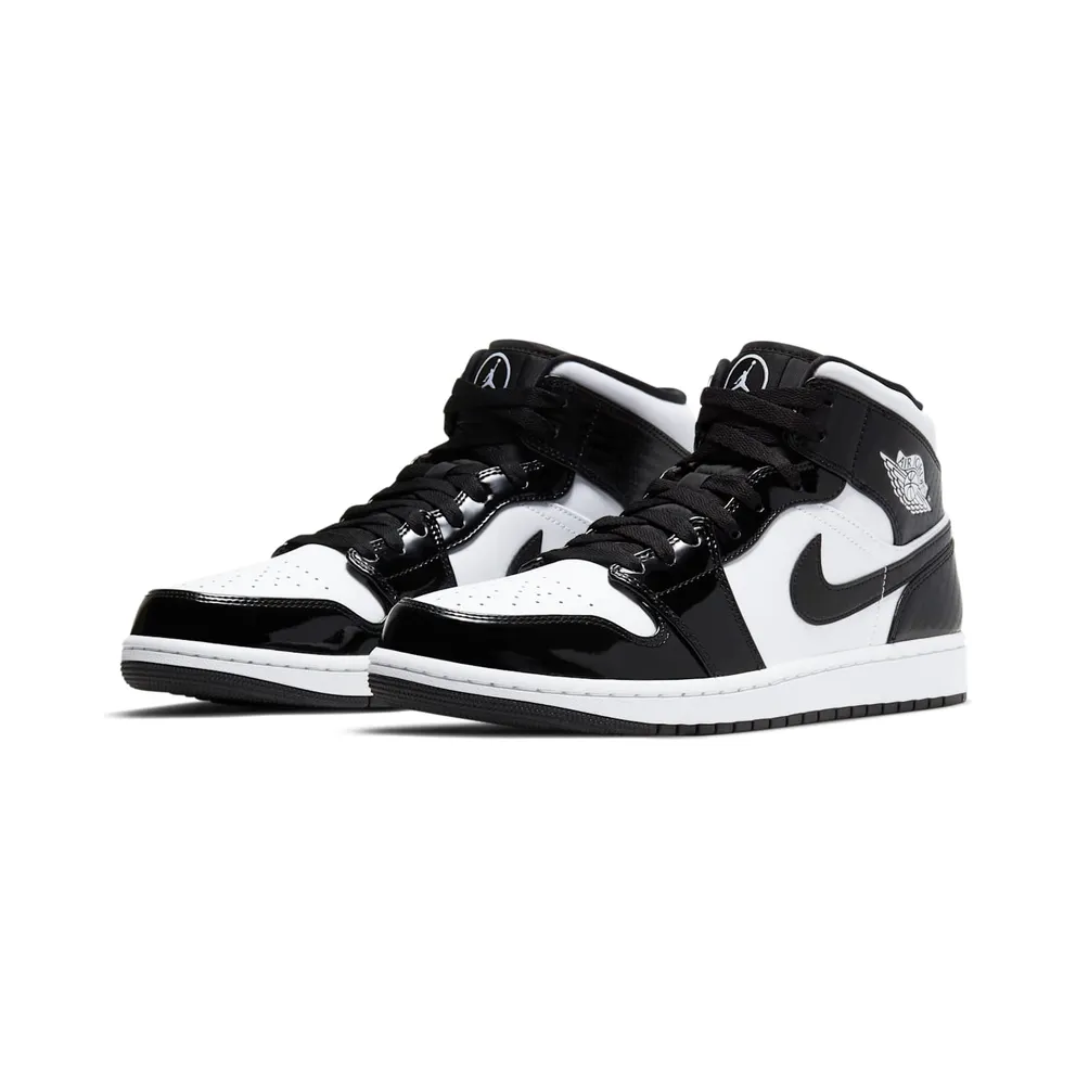 Jordan 1 Mid Carbon Fiber Black/White-Black (DD1649-001)