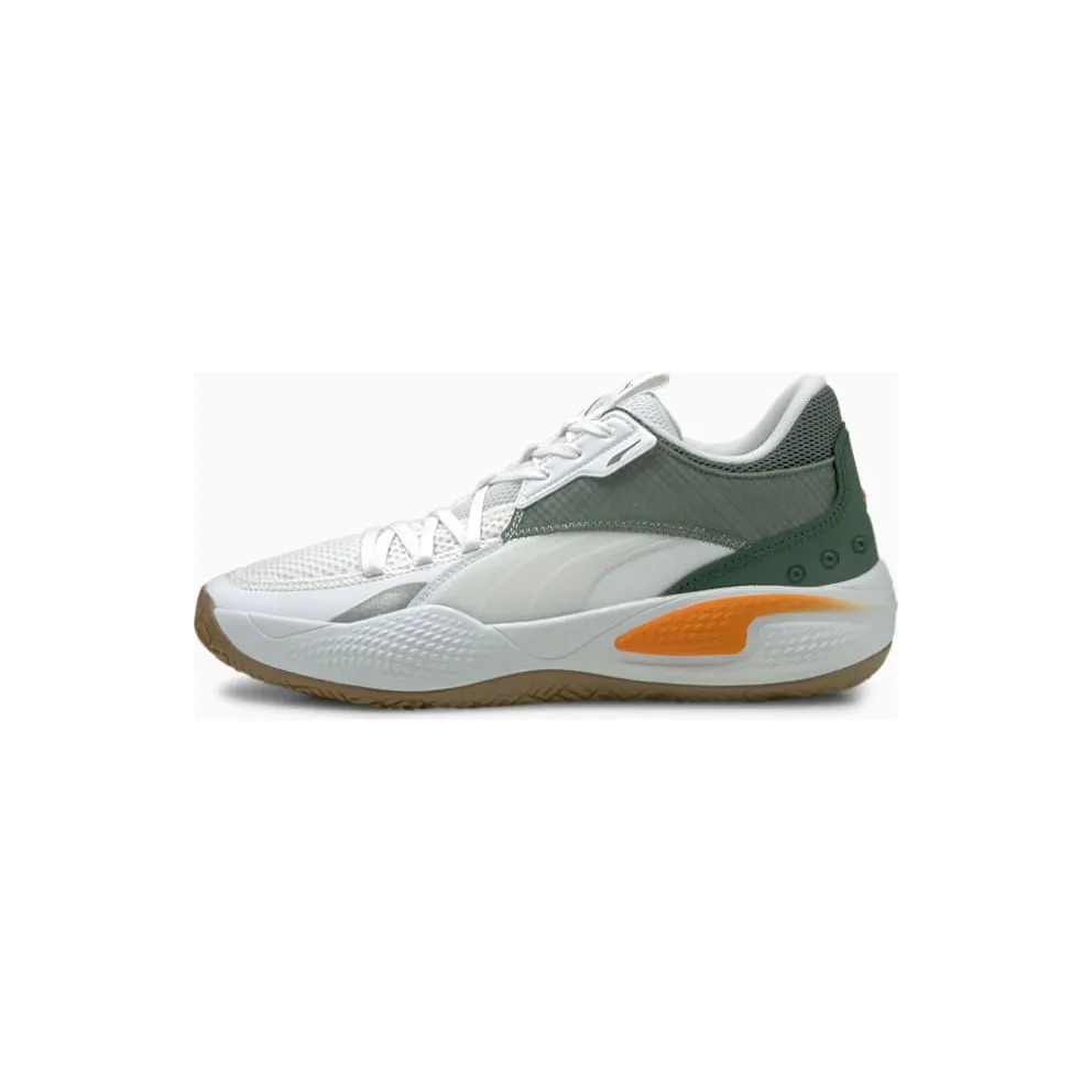 Women’s PUMA Court Rider Pop White/Vibrant Orange (376107-02)