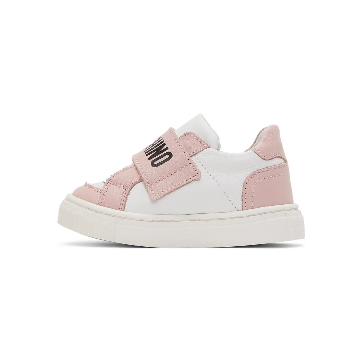 Moschino Baby White & Silver Teddy Velcro Sneakers (71691) (3)