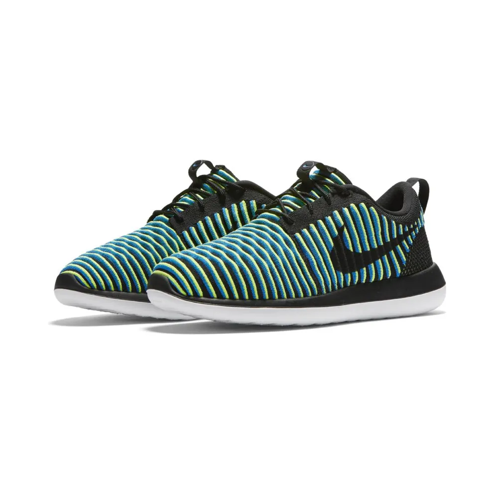 Nike Roshe Two Flyknit Photo Blue (W) Black/Photo Blue-Volt-Black (844929-003)