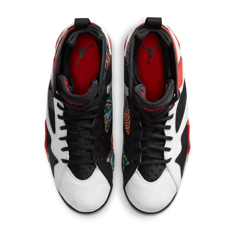 Jordan 7 Retro Greater China White/Chile Red-Black-Metallic Gold (CW2805-160)