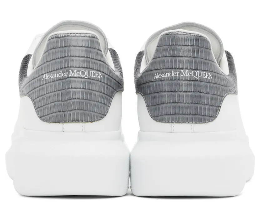 Alexander McQueen White Oversized Sneakers (625162WICGA) (2)