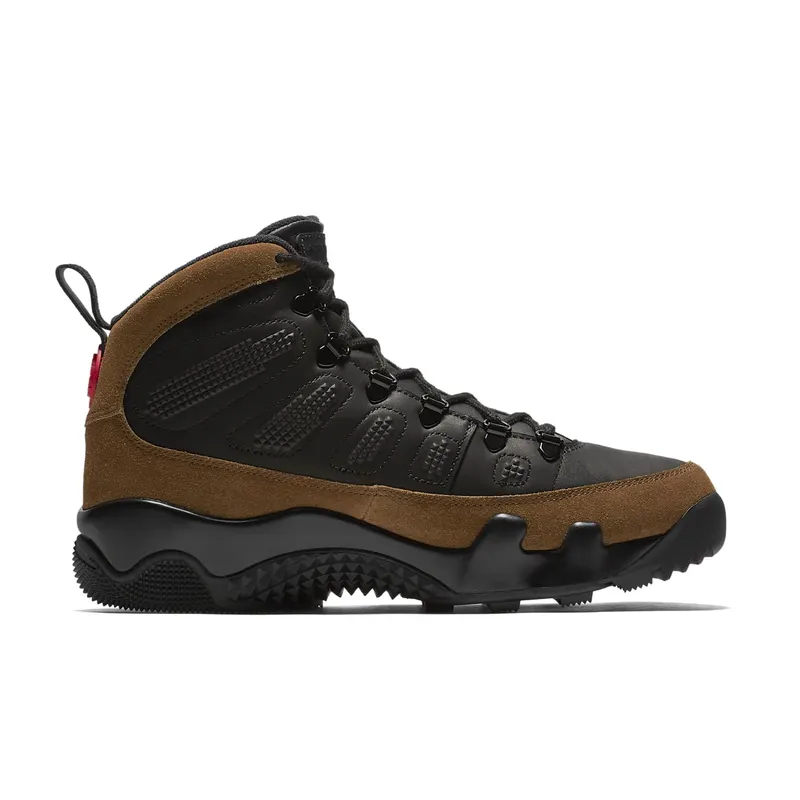Jordan 9 Retro Boot NRG Olive Black/Light Olive-True Red (AR4491-012)