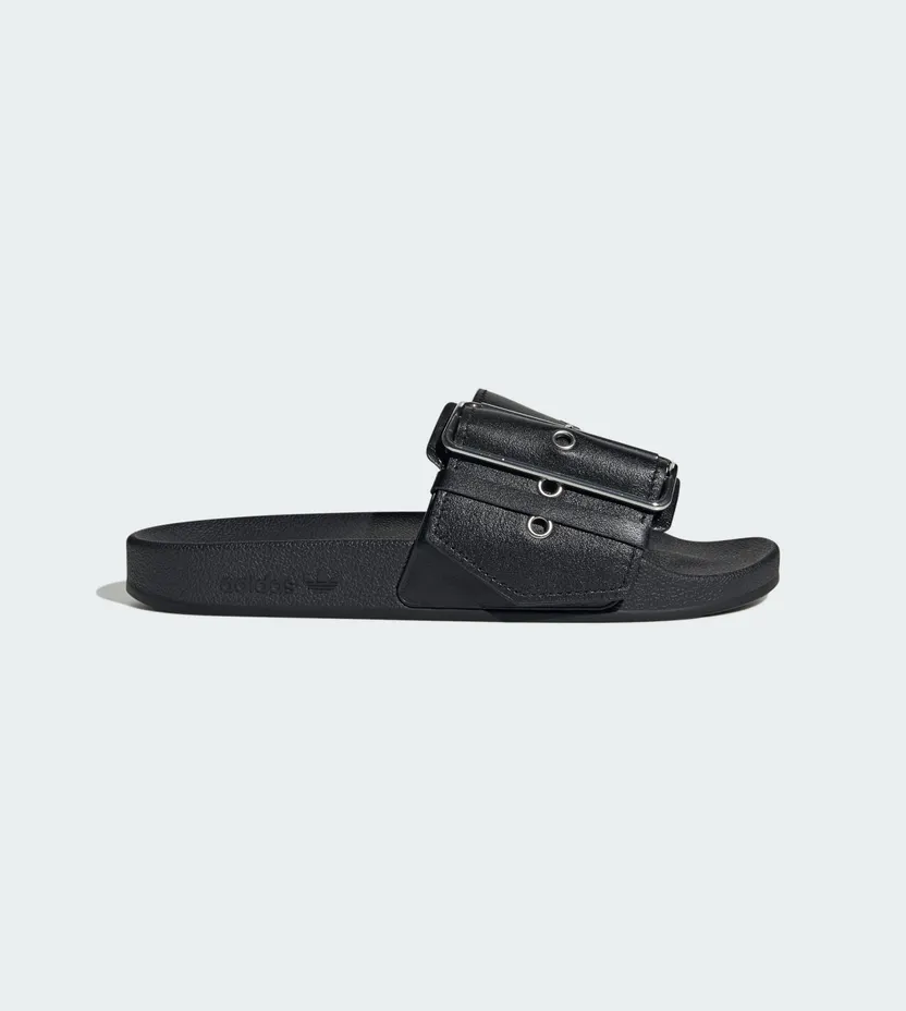 Adidas adidas x Jeremy Scott adilette Badslippers Core Black / Core Black / Silver Metallic (JR0973)