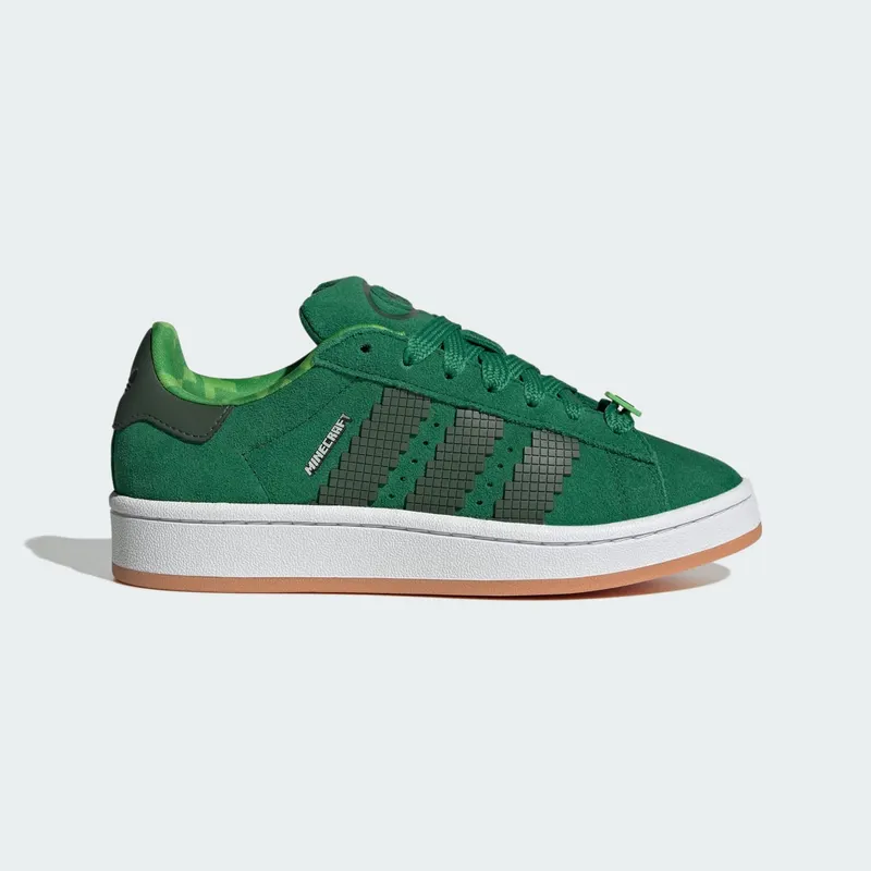Adidas Campus 00s x Minecraft Kids Green / Core Black / Gum (JS3778)