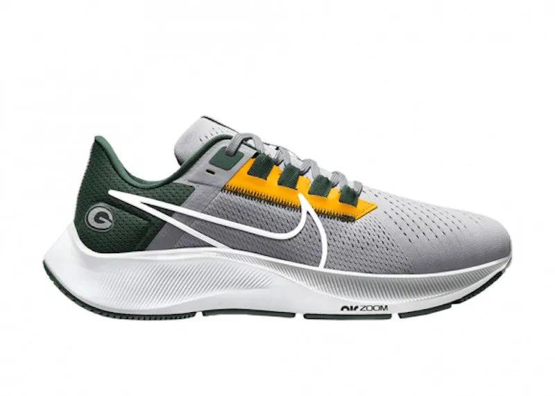 Nike Air Zoom Pegasus 38 Green Bay Packers Grey (DJ0844-001)