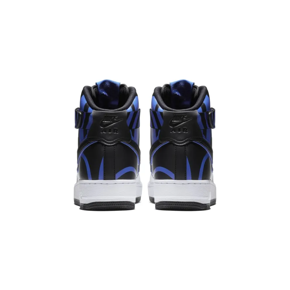 Nike Air Force 1 High Force Logo White Black Royal White/Black-Game Royal (806403-104)