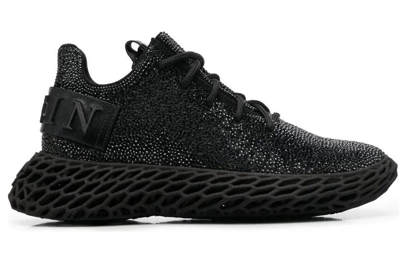 Philipp Plein Sneakers verfraaid met kristallen – Zwart (SABSWSC2069PCO058N)