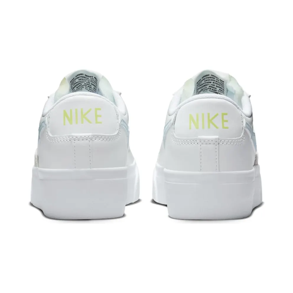 Nike Blazer Low Platform White Light Lemon Twist Blue Tint (DJ0292-112)