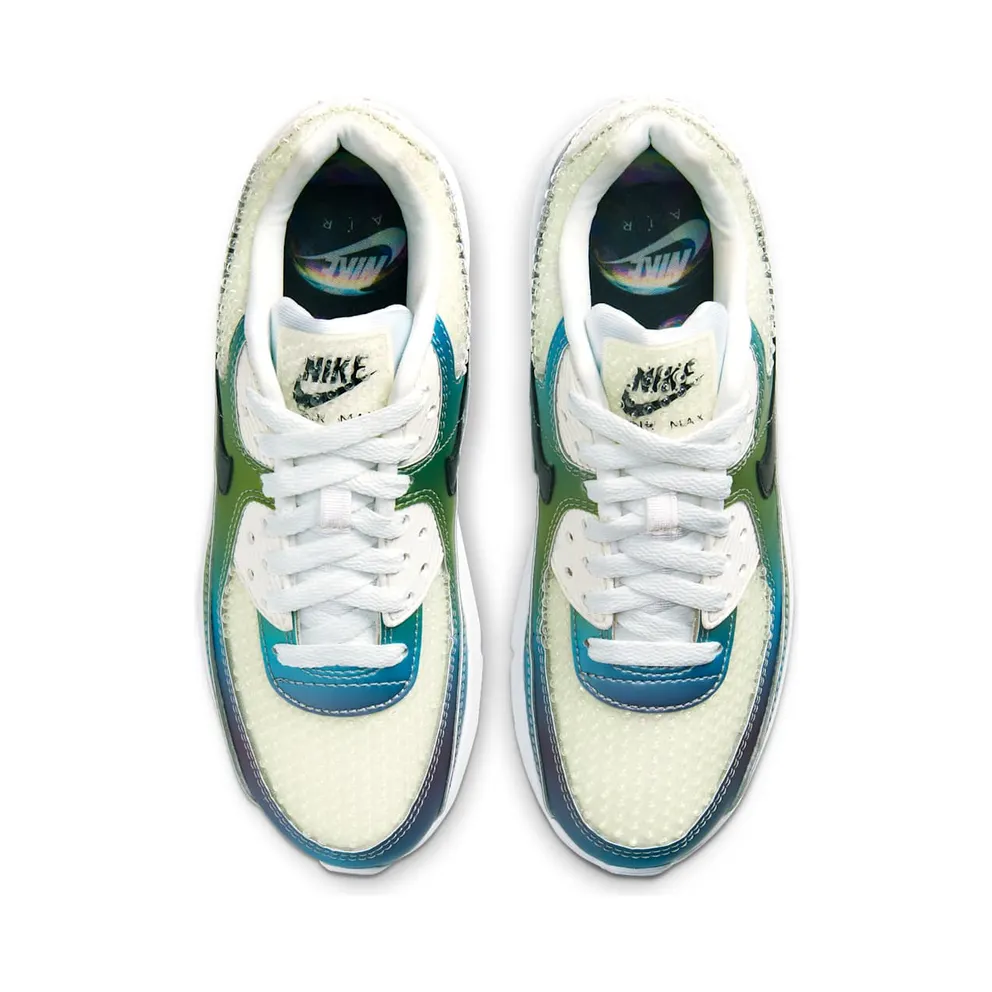 Nike Air Max 90 Bubble Pack White (GS) Summit White/Black-Multi-Color-White (CT9631-100)