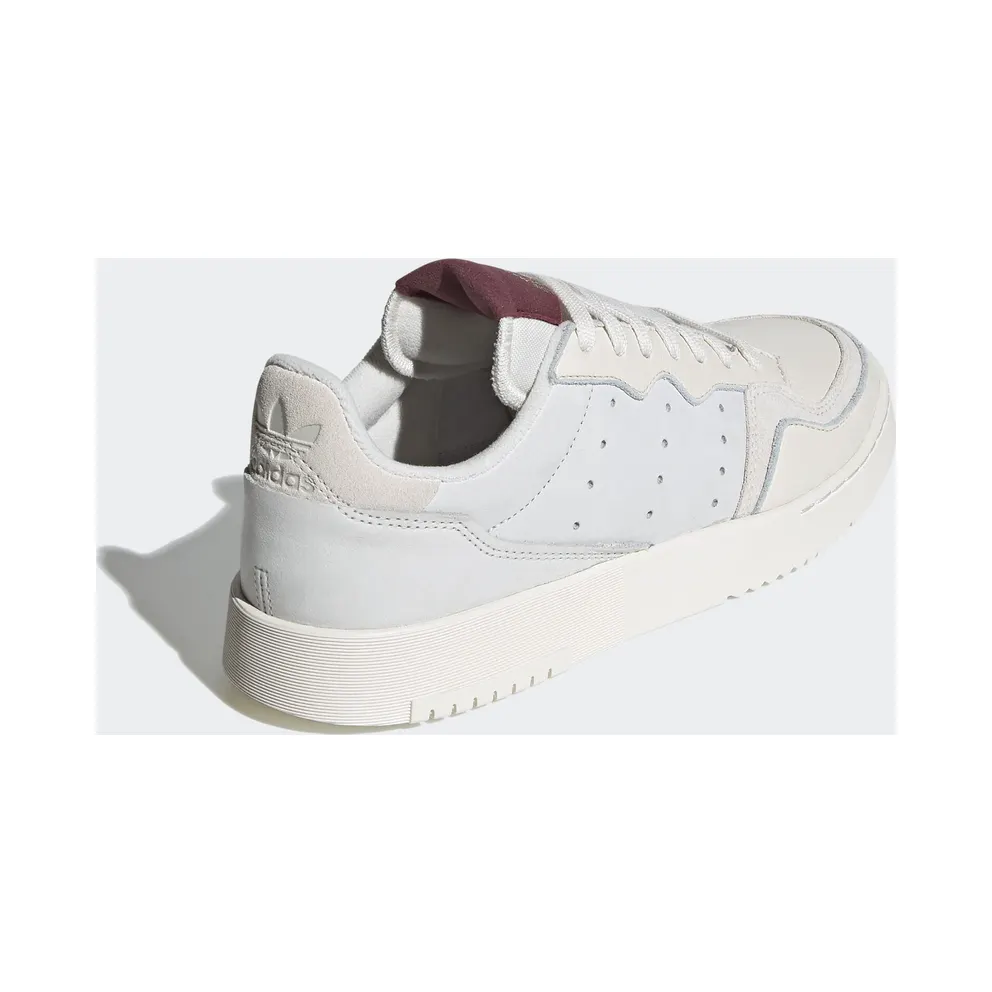 Adidas Supercourt ‘Chalk White Burgundy’ Chalk White/Chalk White/Collegiate Burgundy (EF5868)