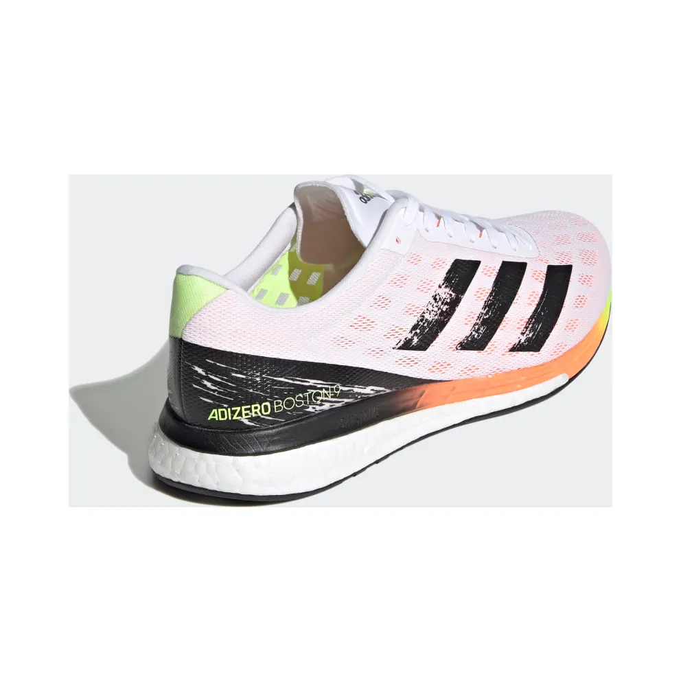 adidas Adizero Boston 9 Cloud White / Core Black / Screaming Orange (H68741)