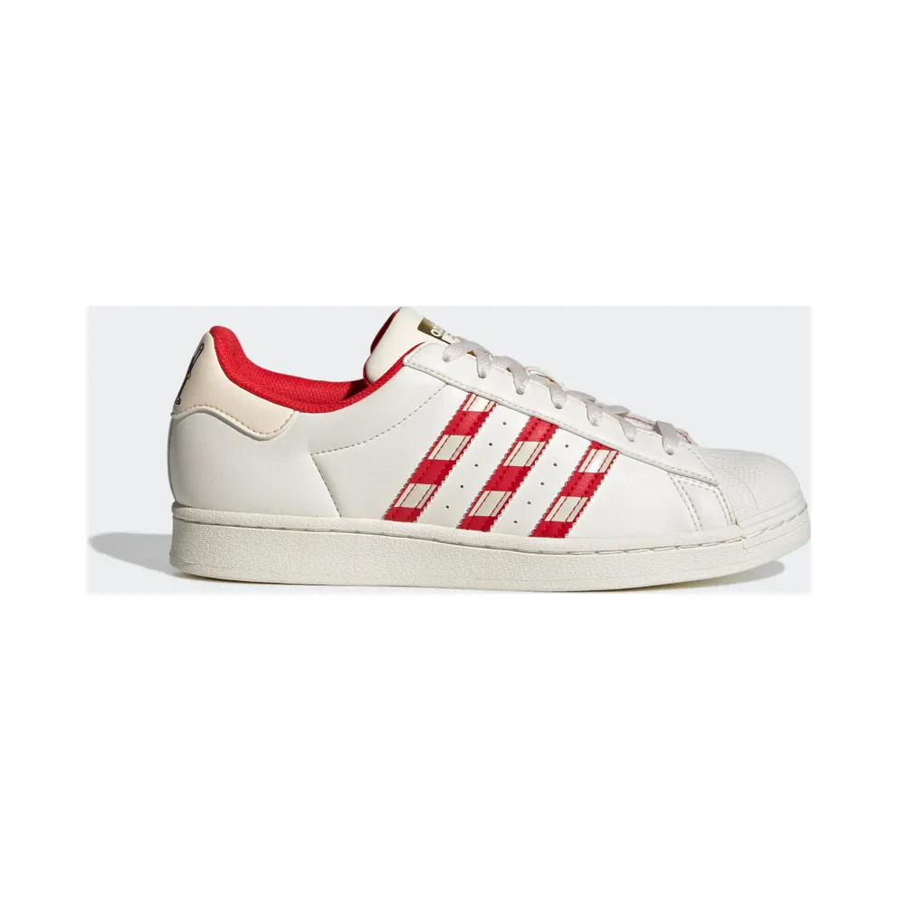 adidas Superstar Schuh Cloud White / Off White / Vivid Red (GZ4715)