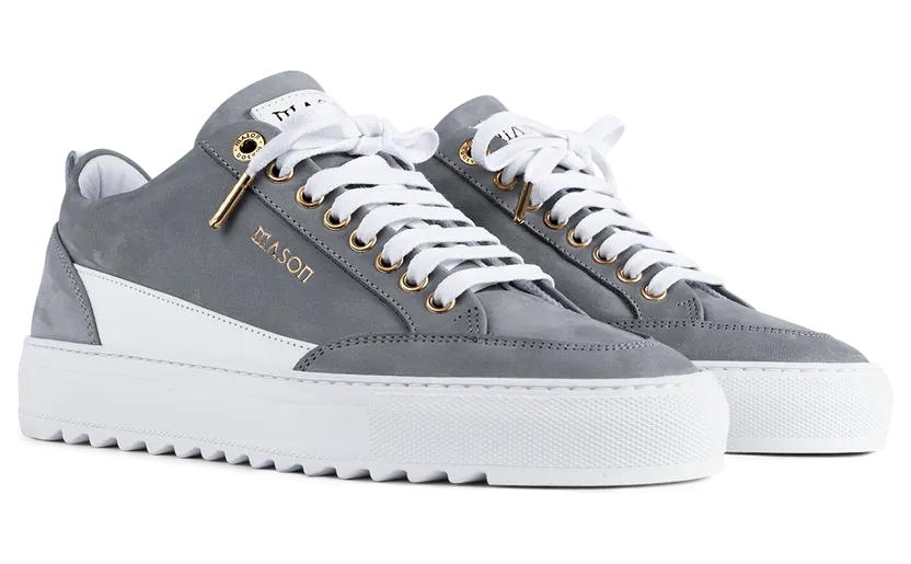 Mason Garments Tia Nubuck/Leather Grey Grau (SS20-5E)