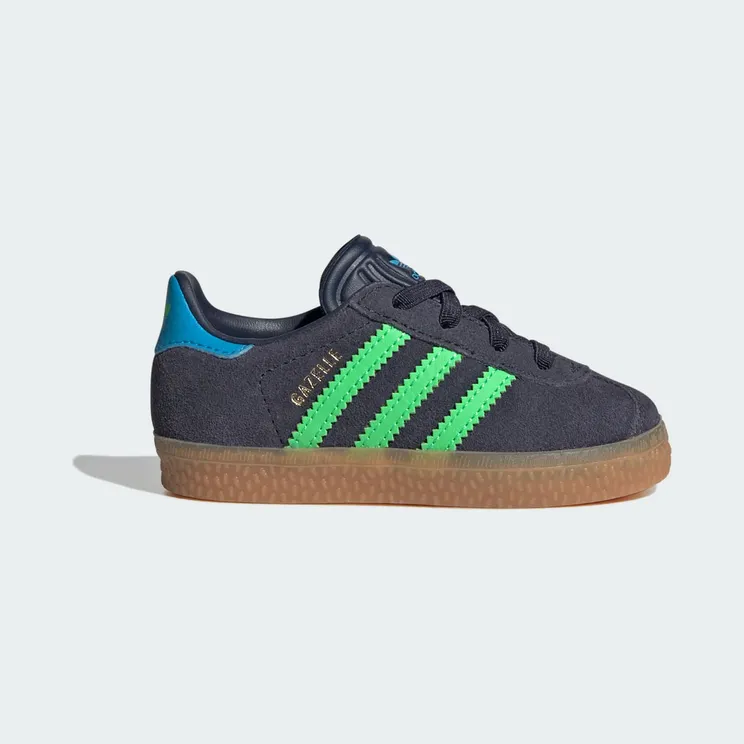adidas Gazelle Comfort Closure Shadow Navy Screaming Green (IH6476)