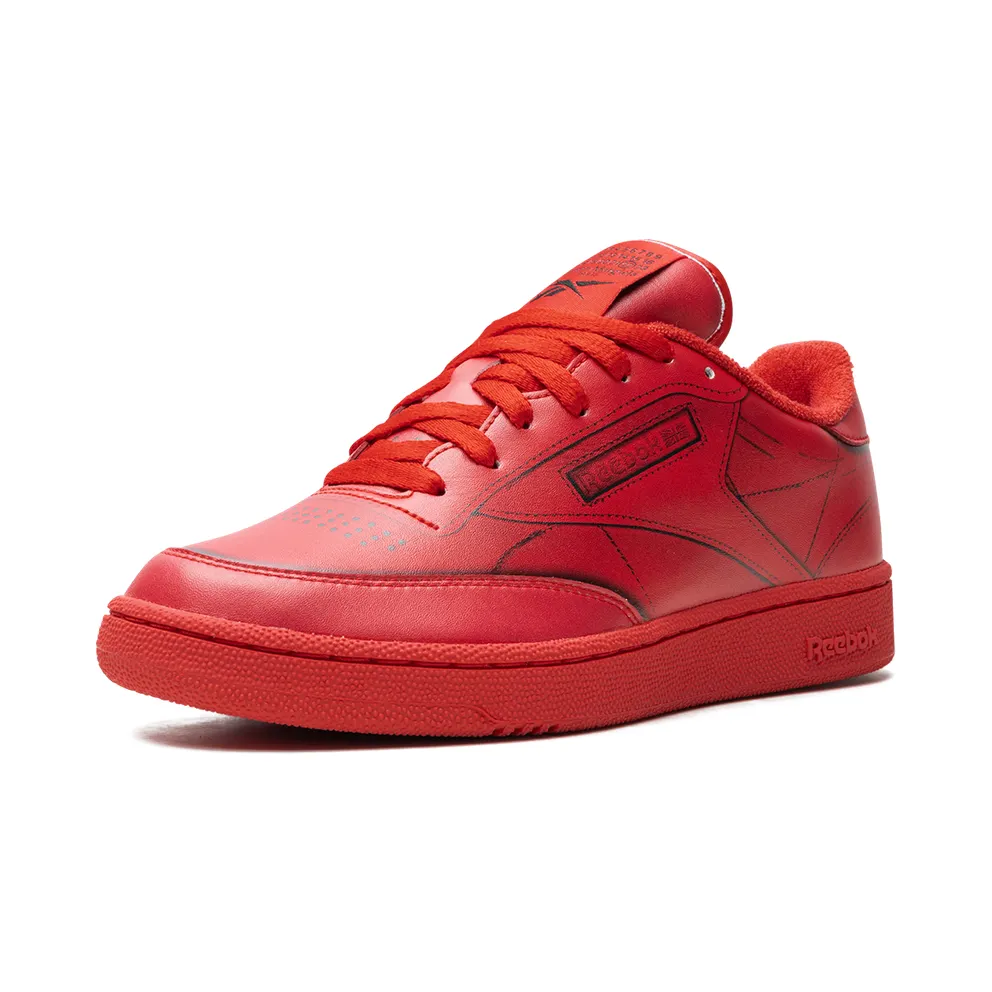 Reebok Maison Margiela Club C Shoes Vector Red / White / Black (H02408)