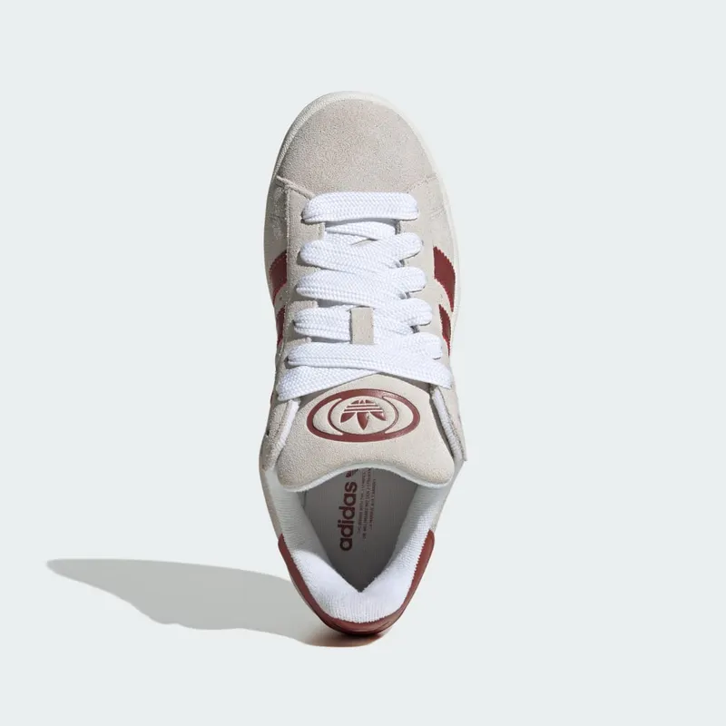 Adidas Campus 00s Crystal White / Core White / Preloved Ruby (JQ7783)