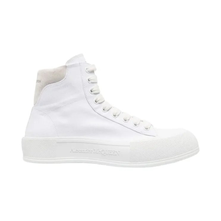 Alexander McQueen Deck Plimsoll High Top White (667816W4MV79000)