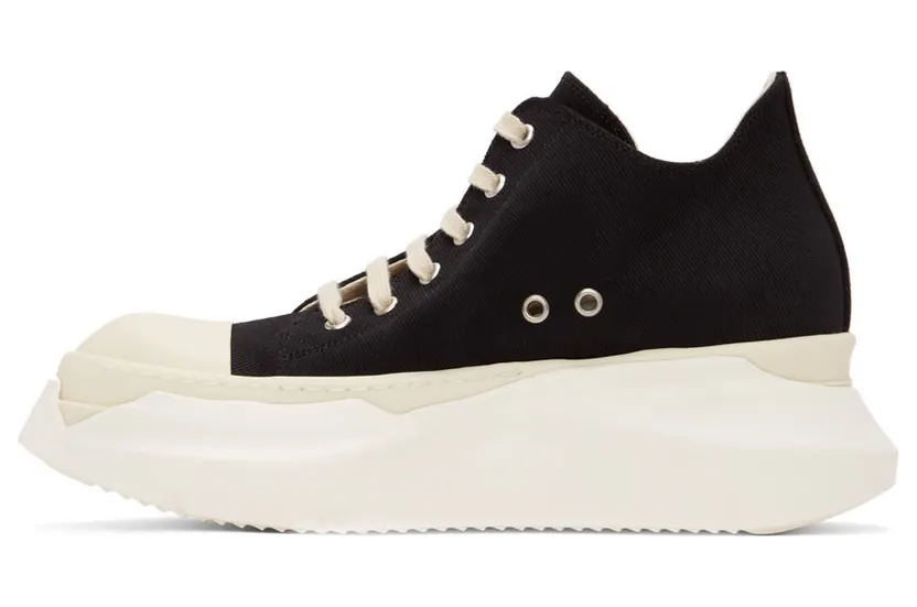 Rick Owens Drkshdw Black Abstract Low Sneakers (DU01B7842 DM) (3)