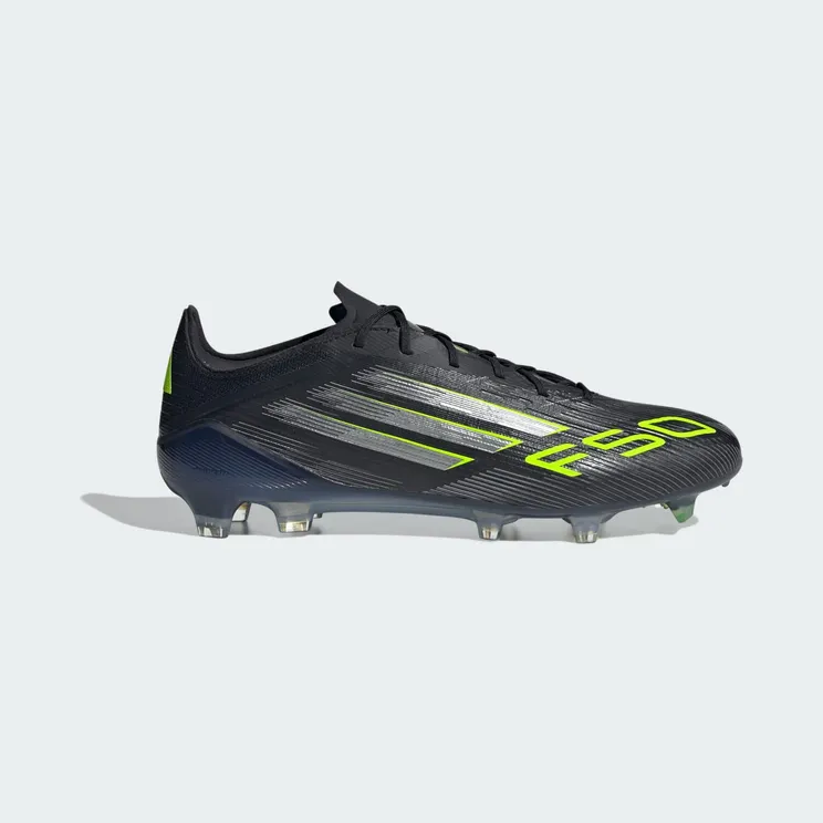 adidas F50 Elite Firm Ground Boots “Core Black / Iron Metallic / Lucid Lemon” (JH7616)
