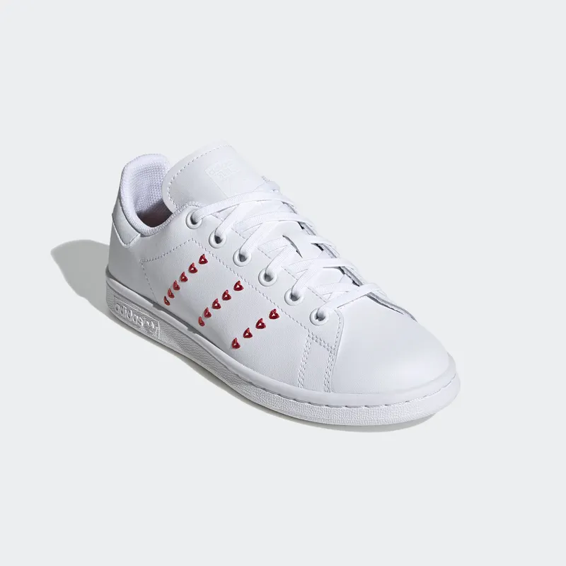 adidas Stan Smith Cloud White Lush Red (GS) Cloud White/Cloud White/Lush Red (EG6495)