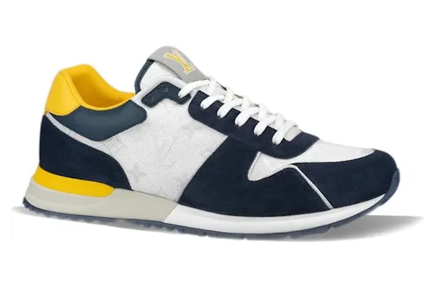 Louis Vuitton Run Away Trainers Blue Yellow White (1ABMF9)