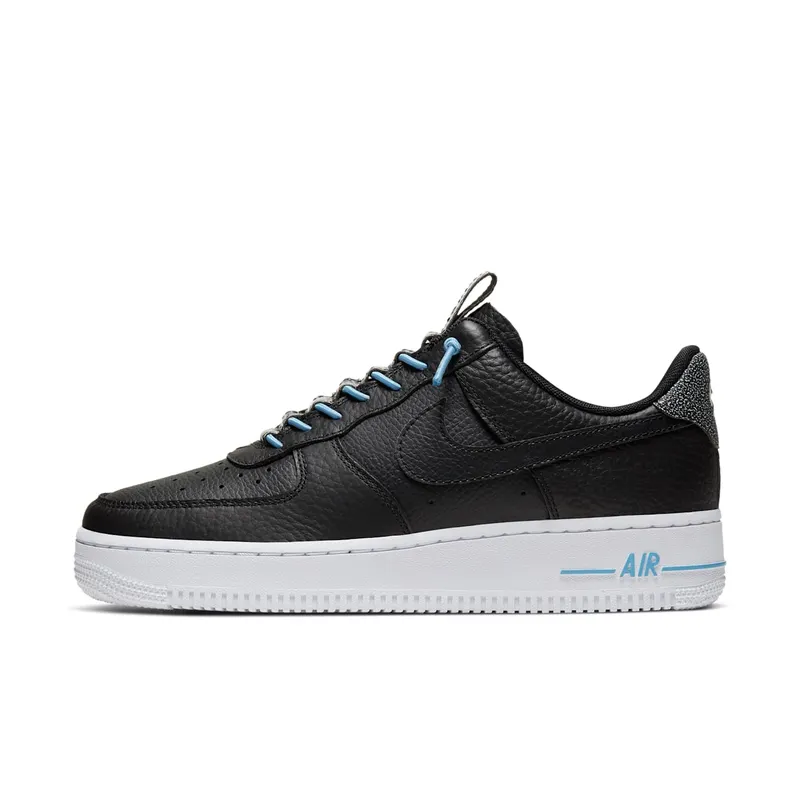 Nike Air Force 1 Low 07 Lux Black Light Blue (W) Black/Light Blue-Black-White (898889-015)
