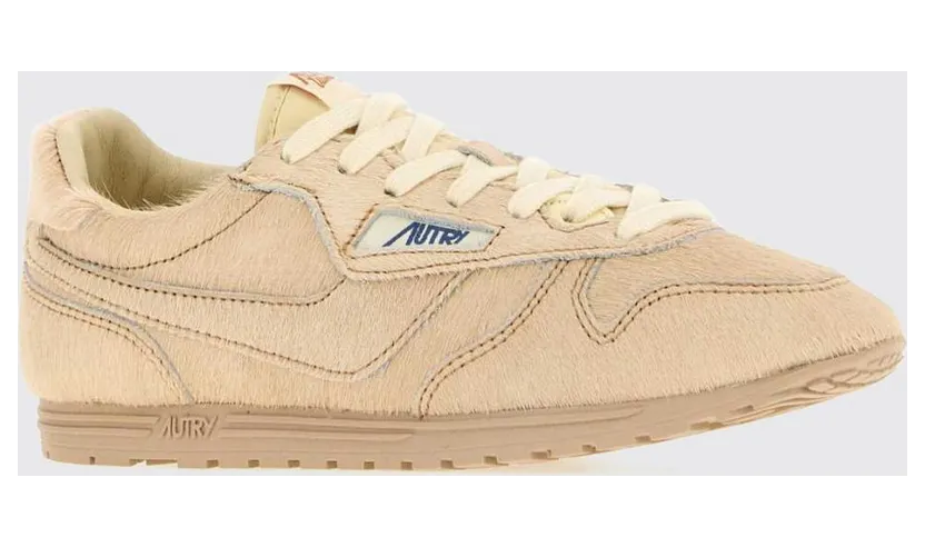 Autry Windspin Low-Top Sneakers in Pony-Effect Leather Ivory (WSLWBN04)