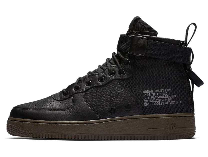 Nike SF AF1 Mid Black Dark Hazel (917753-002)