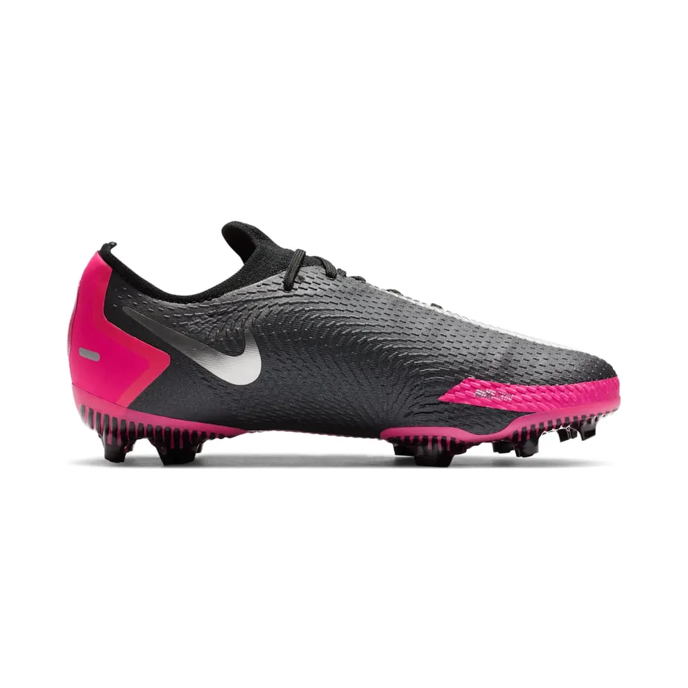 Nike Phantom GT Pro FG Black Pink Blast (GS) Black/Pink Blast-Metallic Silver (CK8473-006)