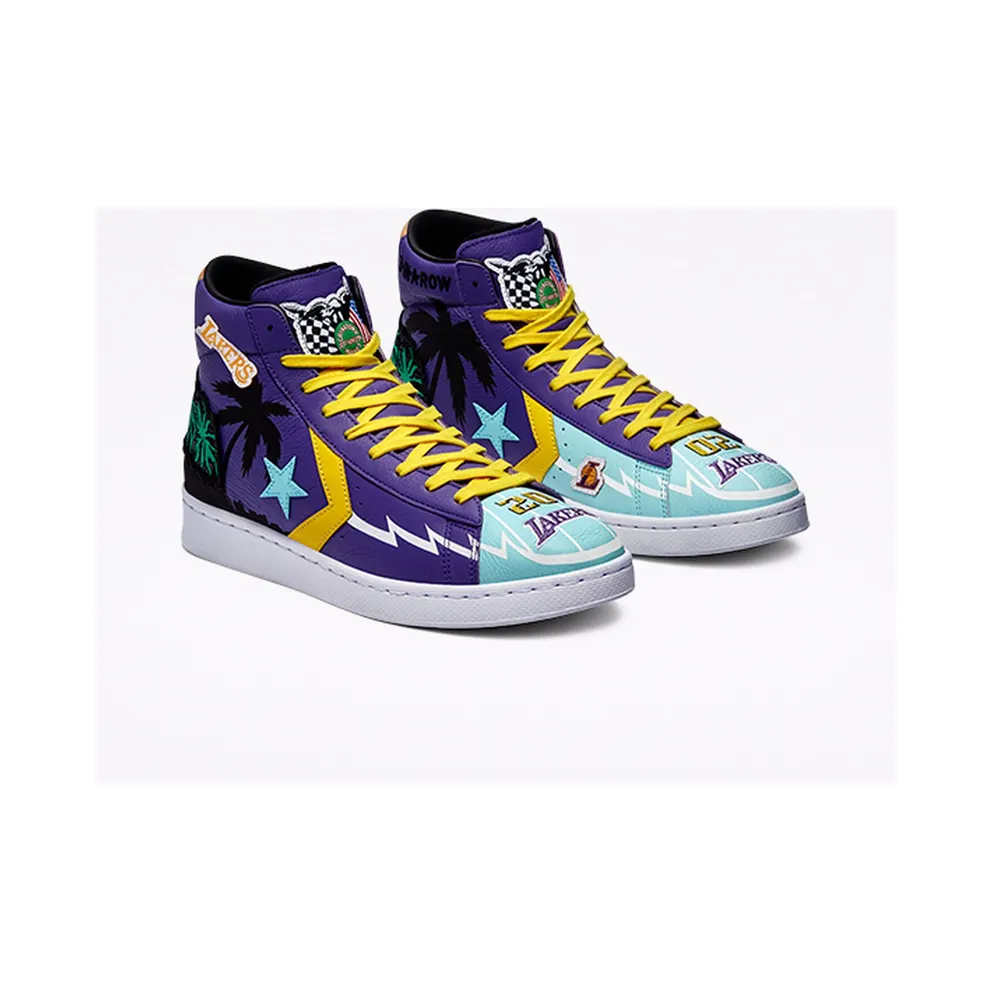 Converse x Chinatown Market “Lakers Championship Jacket” Pro Leather Hi (171240C)