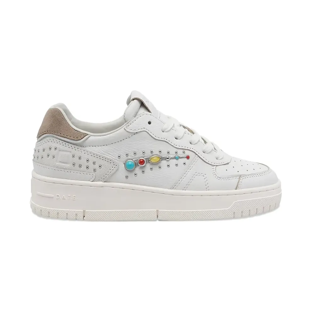 Date Torneo verfraaid with studs – White (W441TPSS)