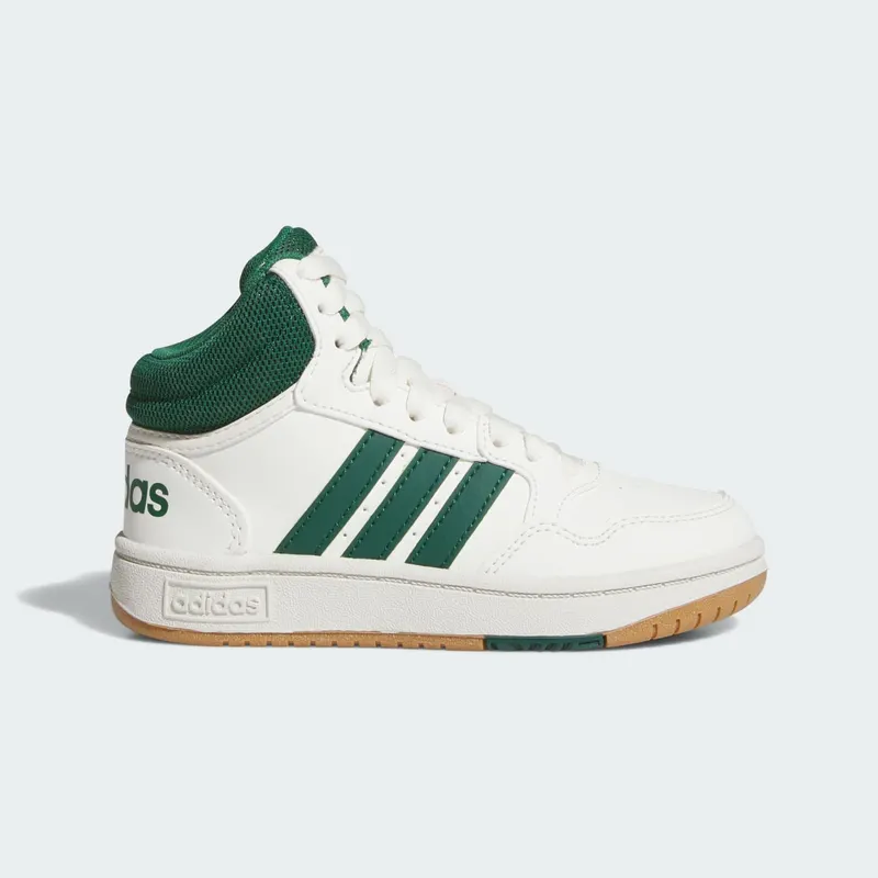 adidas Hoops Mid Core White Collegiate Green Gum (JS4134)