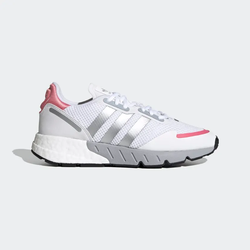 Adidas ZX 1K Boost ‘White Silver Metallic’ Cloud White/Silver Metallic/Hazy Rose (FY5654)