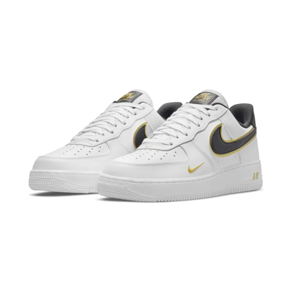 Nike Air Force 1 07 LV8 Double Swoosh White Metallic Gold (DA8481-100)