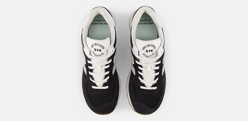 New Balance 574 Black White Gum (U574UG2)