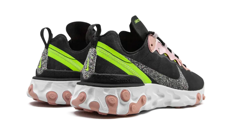 Nike React Element 55 Premium Black Coral Stardust (W) Black/Coral Stardust/Light Soft Pink (CD6964-002)