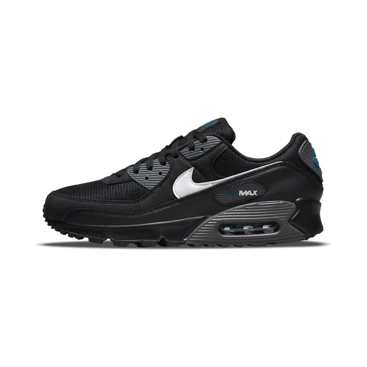 Nike Air Max 90 Black Grey Blue “Black / Marina / Iron Grey / White” (DR0145-002)