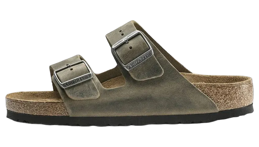 Birkenstock ARIZONA SOFT FOOTBED “Oiled Leather Faded Khaki” (1019313)