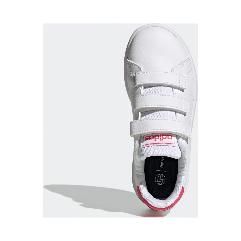Adidas Advantage Court Lifestyle Hook-and-Loop Cloud White / Real Pink / Core Black (GW6495)