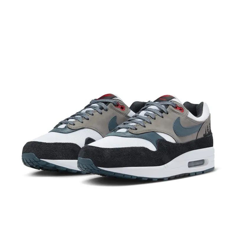 Nike Air Max 1 Premium White/Black/Soft Grey/Slate Blue (FJ0698-100)