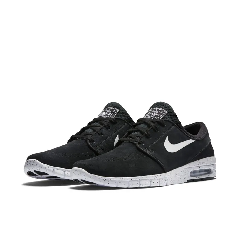 Nike SB Stefan Janoski Max Leather Black White Black/White (685299-002)